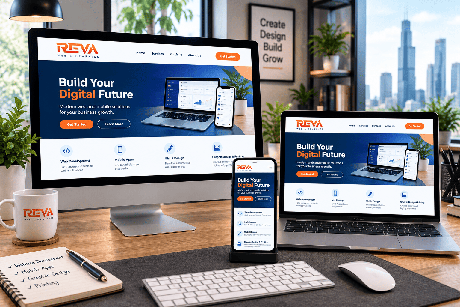 Web and mobile app development preview