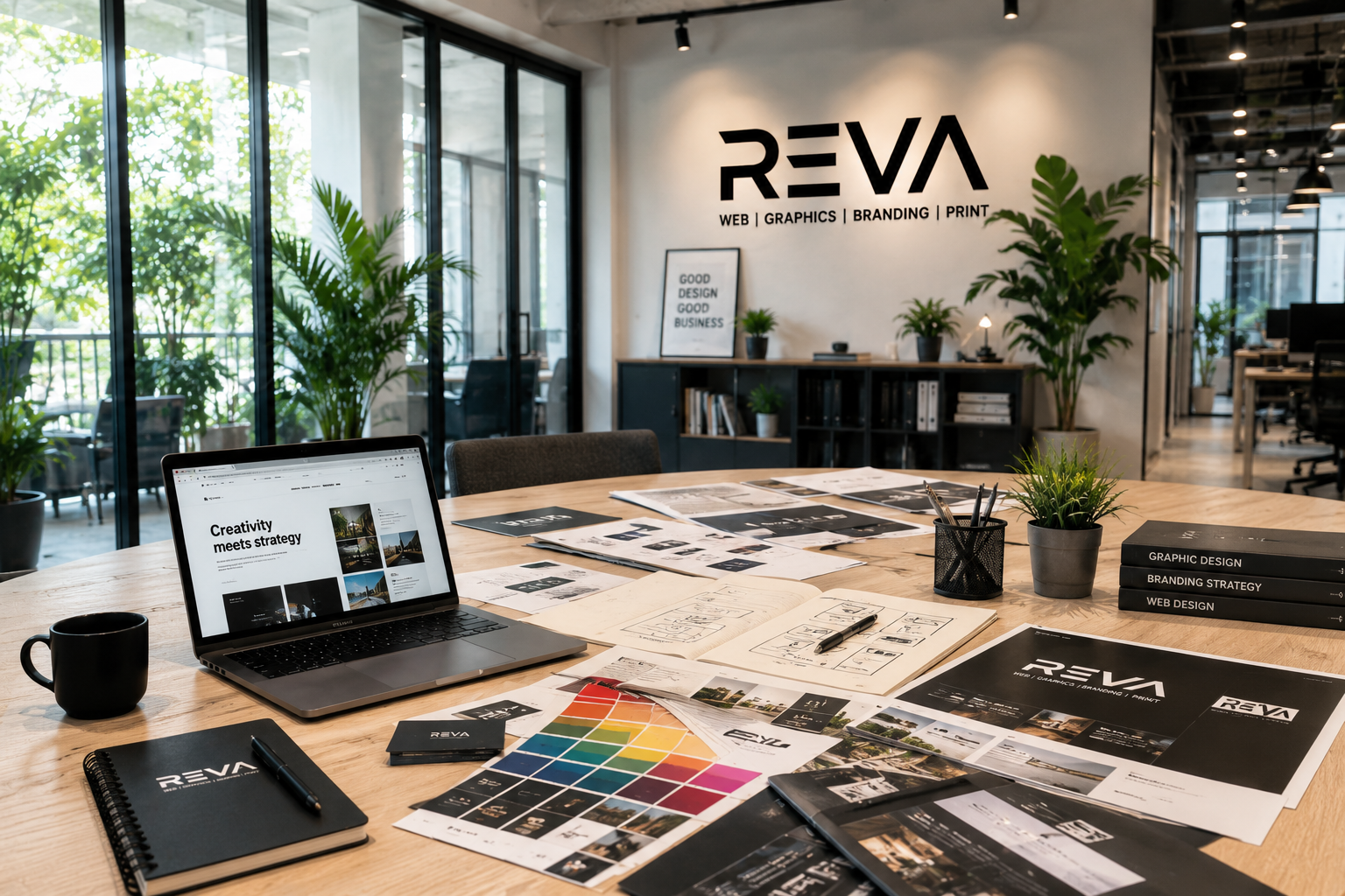 Reva Web & Graphics team at work