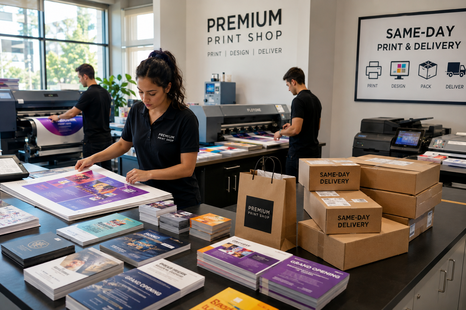 Luxe At Home packaging and print collateral